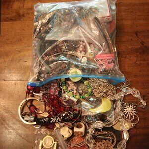 LOT of 4+ pounds of "good stuff" jewelry - neclaces, rings etc.